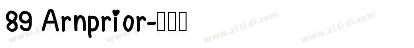 89 Arnprior字体转换